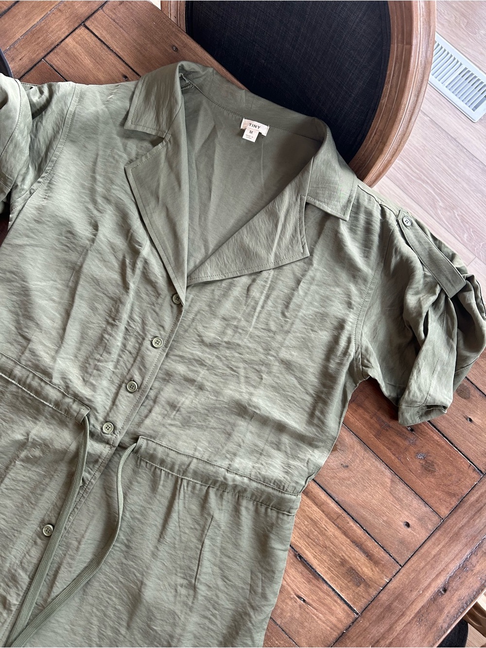 Anthropologie Tiny Heidi Green Jumpsuit M - Picture 6 of 15